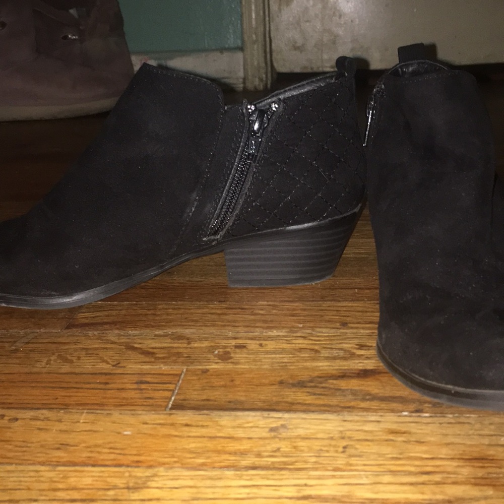 Black ankle boots